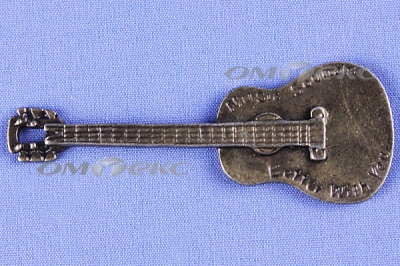 Декоративный элемент для творчества из металла "Гитара"  - купить в Барнауле. Цена: 19.99 руб.