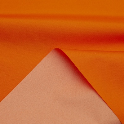 Поли понж (Дюспо) 17-1350, PU/WR, 65 гр/м2, шир.150см, цвет оранжевый - купить в Барнауле. Цена 82.93 руб.