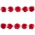 Тесьма плетеная "Рюш", упак. 9,14 м, цвет красный - купить в Барнауле. Цена: 46.82 руб.