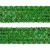 Тесьма с пайетками D4, шир. 35 мм/уп. 25+/-1 м, цвет зелёный - купить в Барнауле. Цена: 1 308.30 руб.