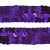 Тесьма с пайетками 12, шир. 20 мм/уп. 25+/-1 м, цвет фиолет - купить в Барнауле. Цена: 778.19 руб.