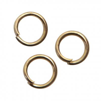 Кольцо  соединительное для бижутерии 5 мм, цв.-золото - купить в Барнауле. Цена: 0.44 руб.