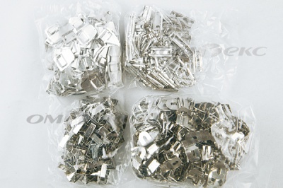 Крючки брючные 4 шипа "Стром" 144 шт. никель - купить в Барнауле. Цена: 383.97 руб.