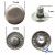 Кнопка металлическая "Альфа" с пружиной, 15 мм (уп. 720+/-20 шт), цвет никель - купить в Барнауле. Цена: 1 466.73 руб.