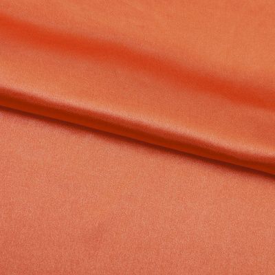 Поли креп-сатин 18-1445, 120 гр/м2, шир.150см, цвет оранжевый - купить в Барнауле. Цена 155.57 руб.