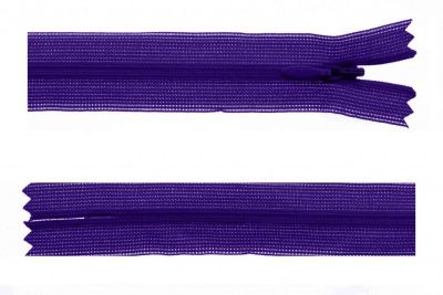 Молния потайная Т3 866, 50 см, капрон, цвет фиолетовый - купить в Барнауле. Цена: 8.62 руб.