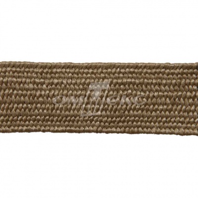 Тесьма отделочная полипропиленовая плетеная эластичная #2, шир. 40мм, цв.- соломенный - купить в Барнауле. Цена: 50.99 руб.