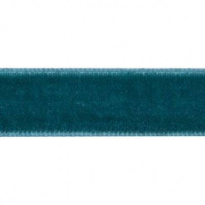 Лента бархатная нейлон, шир.12 мм, (упак. 45,7м), цв.65-изумруд - купить в Барнауле. Цена: 392 руб.