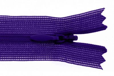 Молния потайная Т3 866, 50 см, капрон, цвет фиолетовый - купить в Барнауле. Цена: 8.62 руб.