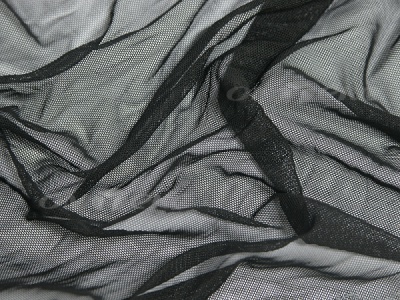 Сетка стрейч (7,81м/кг), 80 гр/м2, шир.160 см, цвет чёрный - купить в Барнауле. Цена 1 930.78 руб.