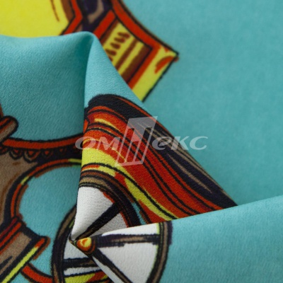 Плательная ткань "Фламенко" 16.2, 80 гр/м2, шир.150 см, принт этнический - купить в Барнауле. Цена 241.49 руб.