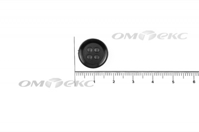 51400/15 мм (4 пр) черные пуговицы - купить в Барнауле. Цена: 0.67 руб.