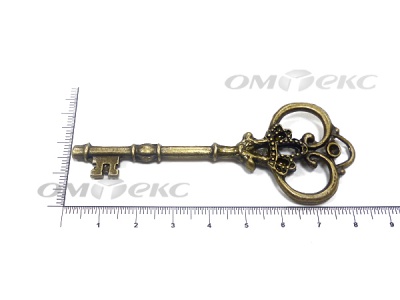 Декоративный элемент для творчества из металла "Ключ"8,5 см  - купить в Барнауле. Цена: 26.66 руб.