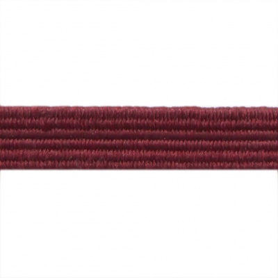 Резиновые нити с текстильным покрытием, шир. 6 мм ( упак.30 м/уп), цв.- 88-бордо - купить в Барнауле. Цена: 155.22 руб.