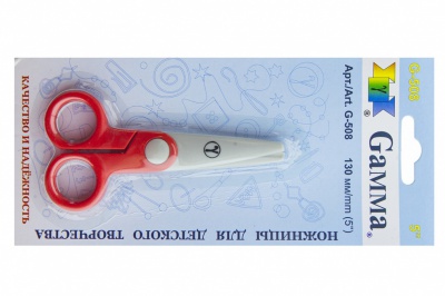 Ножницы G-508 детские 130 мм - купить в Барнауле. Цена: 118.32 руб.