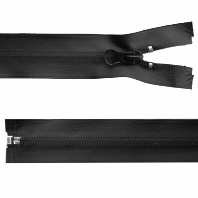 Молния водонепроницаемая PVC Т-7, 100 см, разъемная, цвет чёрный - купить в Барнауле. Цена: 61.89 руб.
