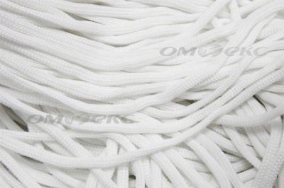 Шнур Т-02 (4с2) мелкое плетение 4мм 100 м белый - купить в Барнауле. Цена: 2.50 руб.