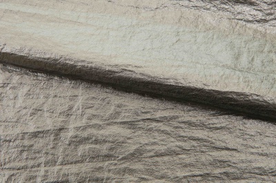Текстильный материал "Диско"#1805 с покрытием РЕТ, 40гр/м2, 100% полиэстер, цв.6-тем.серебро - купить в Барнауле. Цена 412.36 руб.