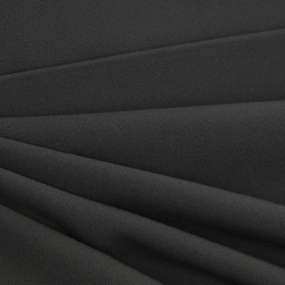 Костюмная ткань "Элис", 220 гр/м2, шир.150 см, цвет чёрный - купить в Барнауле. Цена 308 руб.