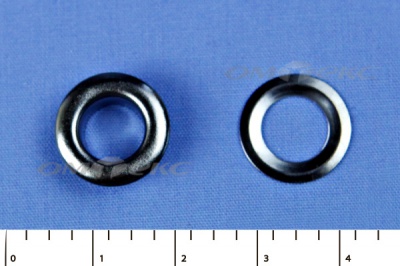 Люверсы металлические, блочка/кольцо, №5 (8 мм) упак.1000 шт- цв.никель - купить в Барнауле. Цена: 392 руб.