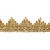 Тесьма металлизированная 0384-0240, шир. 40 мм/уп. 25+/-1 м, цвет золото - купить в Барнауле. Цена: 490.74 руб.