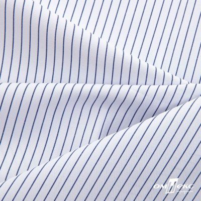 Ткань сорочечная Ронда, 115 г/м2, 58% пэ,42% хл, шир.150 см, цв.4-синяя, (арт.114) - купить в Барнауле. Цена 306.69 руб.