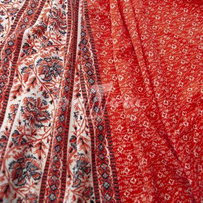 Плательная ткань "Фламенко" 24.1, 80 гр/м2, шир.150 см, принт этнический - купить в Барнауле. Цена 241.49 руб.