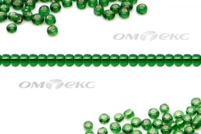 Бисер (SL) 11/0 ( упак.100 гр) цв.27В - зелёный - купить в Барнауле. Цена: 53.34 руб.