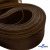 Регилиновая лента, шир.65мм, (уп.25 ярд), цв.- коричневый - купить в Барнауле. Цена: 499.43 руб.