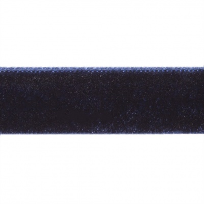 Лента бархатная нейлон, шир.12 мм, (упак. 45,7м), цв.180-т.синий - купить в Барнауле. Цена: 411.60 руб.