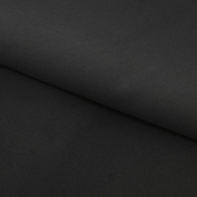 Костюмная ткань "Элис", 200 гр/м2, шир.150см, цвет чёрный - купить в Барнауле. Цена 306.20 руб.