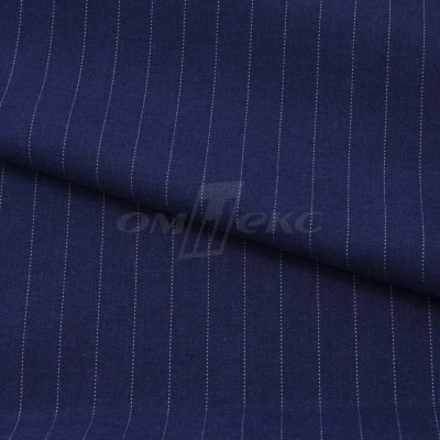 Костюмная ткань "Жаклин", 188 гр/м2, шир. 150 см, цвет тёмно-синий - купить в Барнауле. Цена 426.49 руб.