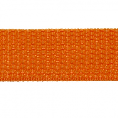 Стропа текстильная, шир. 25 мм (в нам. 50+/-1 ярд), цвет оранжевый - купить в Барнауле. Цена: 409.94 руб.