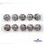 119-02 Кнопки пришивные декоративные металл 25 мм, цв.-никель - купить в Барнауле. Цена: 30.23 руб.
