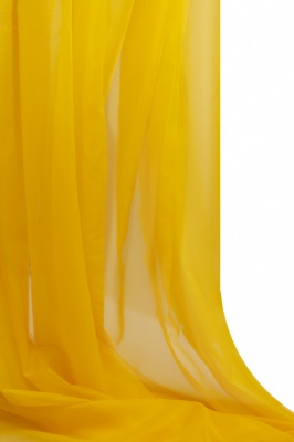 Портьерный капрон 13-0858, 47 гр/м2, шир.300см, цвет 21/жёлтый - купить в Барнауле. Цена 137.27 руб.