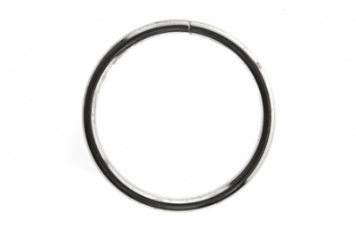 Кольцо металлическое №40 мм, цв.-никель - купить в Барнауле. Цена: 4.45 руб.