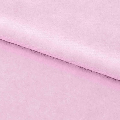 Велюр JS LIGHT 1, 220 гр/м2, шир.150 см, (3,3 м/кг), цвет бл.розовый - купить в Барнауле. Цена 1 055.34 руб.