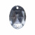 Стразы пришивные акриловые арт.#39/10 - "Кристал", 10х14 мм - купить в Барнауле. Цена: 0.69 руб.