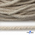 Шнур плетеный d-6 мм круглый, 70% хлопок 30% полиэстер, уп.90+/-1 м, цв.1077-лён - купить в Барнауле. Цена: 588 руб.