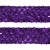 Тесьма с пайетками 12, шир. 35 мм/уп. 25+/-1 м, цвет фиолет - купить в Барнауле. Цена: 1 308.30 руб.