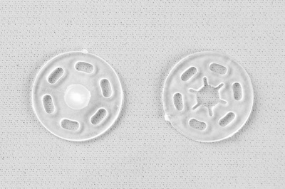 Кнопки пришивные пластиковые 15 мм, блистер 24шт, цв.-прозрачные - купить в Барнауле. Цена: 68.79 руб.