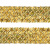 Тесьма с пайетками D16, шир. 35 мм/уп. 25+/-1 м, цвет золото - купить в Барнауле. Цена: 1 281.60 руб.