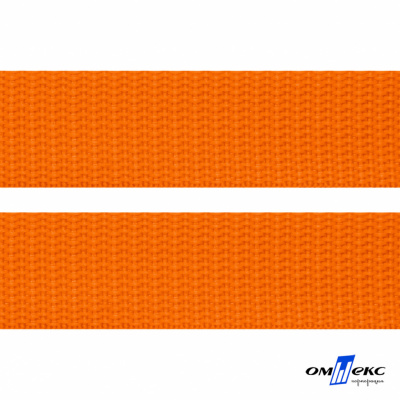 Оранжевый- цв.523 -Текстильная лента-стропа 550 гр/м2 ,100% пэ шир.20 мм (боб.50+/-1 м) - купить в Барнауле. Цена: 318.85 руб.