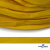 Шнур плетеный (плоский) d-12 мм, (уп.90+/-1м), 100% полиэстер, цв.269 - жёлтый - купить в Барнауле. Цена: 8.62 руб.