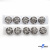 119-01 Кнопки пришивные декоративные металл 21 мм, цв.-никель - купить в Барнауле. Цена: 21.54 руб.