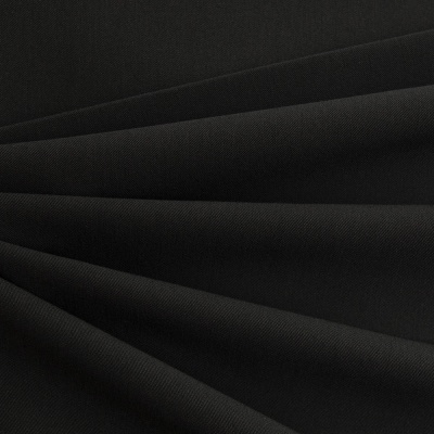 Костюмная ткань с вискозой "Меган", 210 гр/м2, шир.150см, цвет чёрный - купить в Барнауле. Цена 378.55 руб.