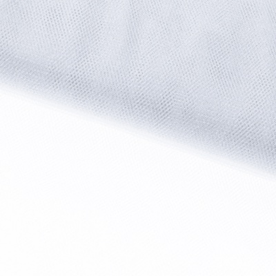 Трикотажное полотно Тюль Кристалл, 100% полиэфир, 16-01/белый, 15гр/м2, шир.160см. - купить в Барнауле. Цена 129.70 руб.