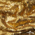 Трикотажное полотно, Сетка с пайетками,188 гр/м2, шир.140 см, цв.-тем.золото (#51) - купить в Барнауле. Цена 505.15 руб.