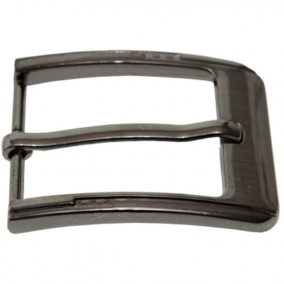 Пряжка металлическая для мужского ремня SC035#6 (шир.ремня 40 мм), цв.-тем.никель - купить в Барнауле. Цена: 43.93 руб.