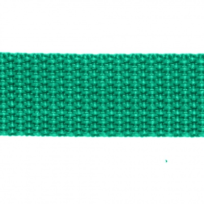 Стропа текстильная, шир. 25 мм (в нам. 50+/-1 ярд), цвет яр.зелёный - купить в Барнауле. Цена: 397.52 руб.